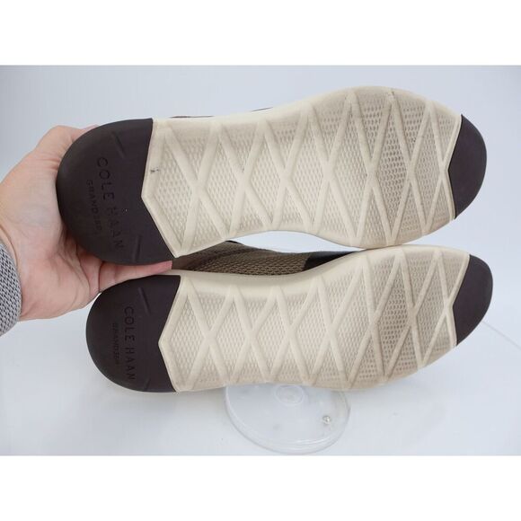 Cole Haan ZeroGrand Atlantic Sneaker Size 13M Brown Beige Knit Mesh Lace Up - Picture 7 of 12